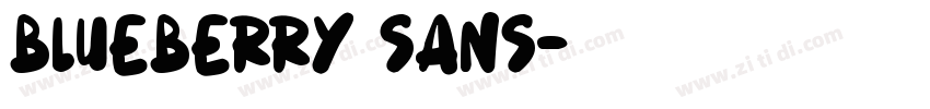 Blueberry Sans字体转换